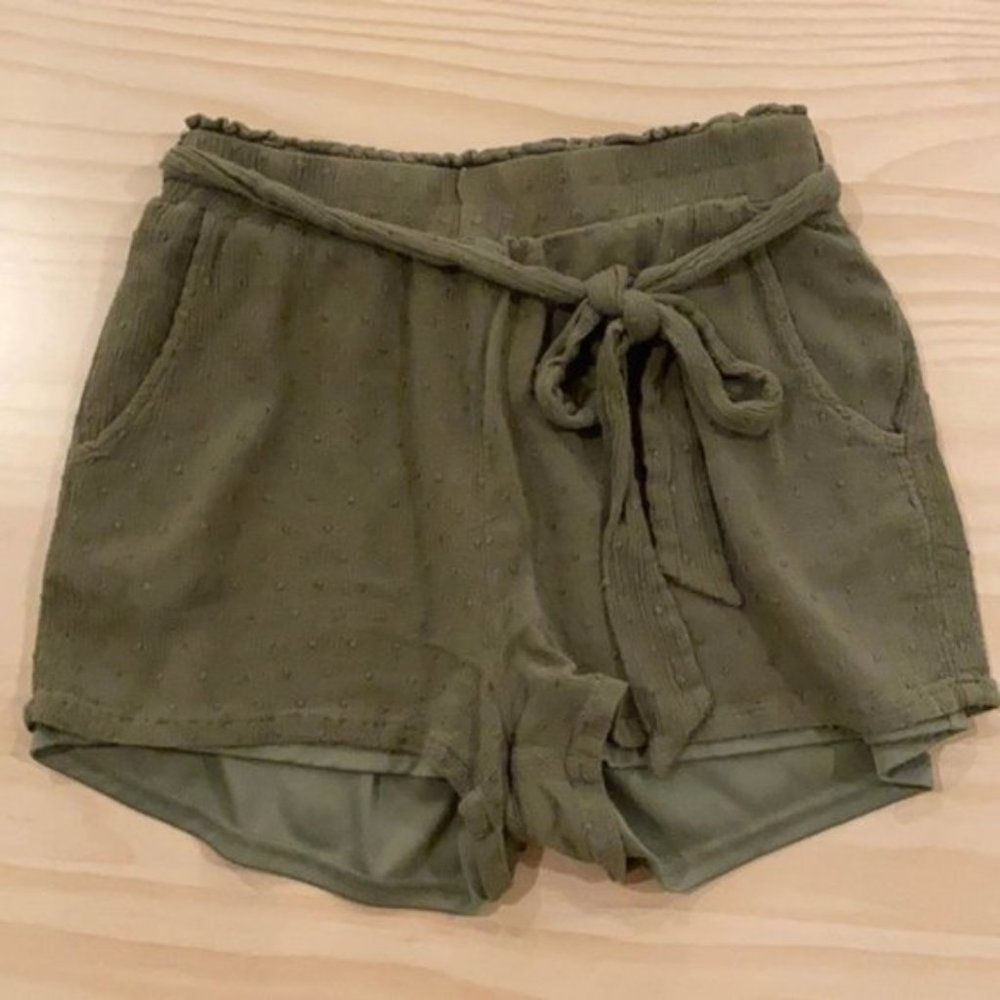 Olive Green Fashion On Earth Shorts